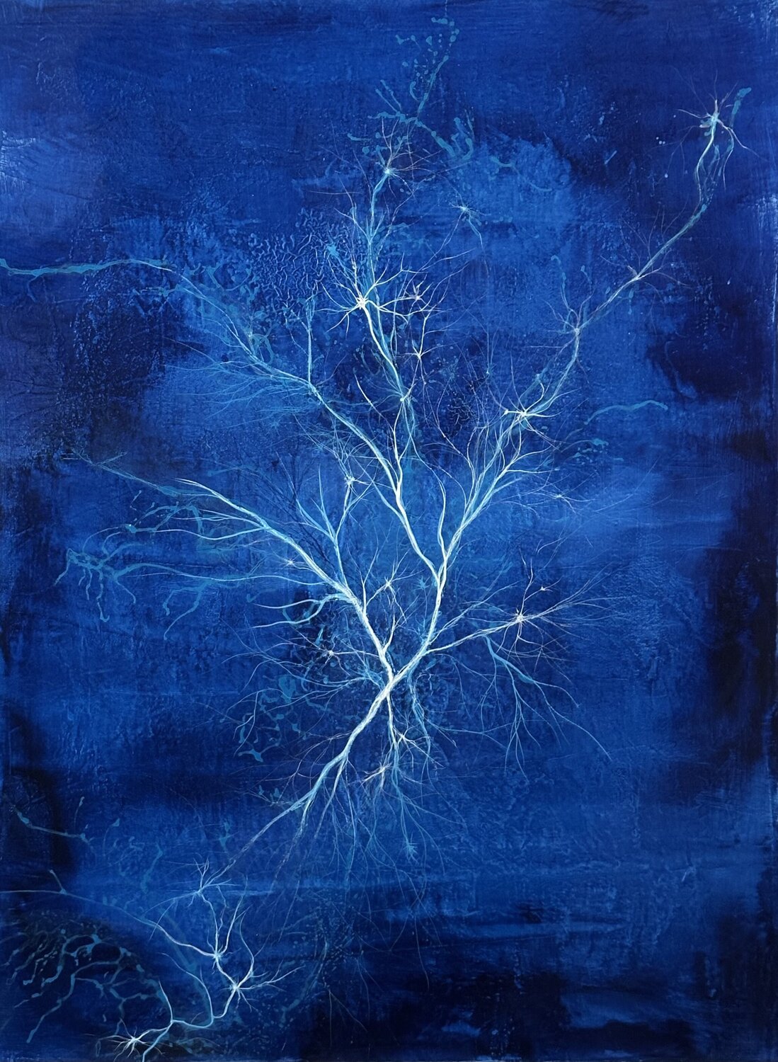 Eclosion intérieure Sandrine Belmont Original painting for sale