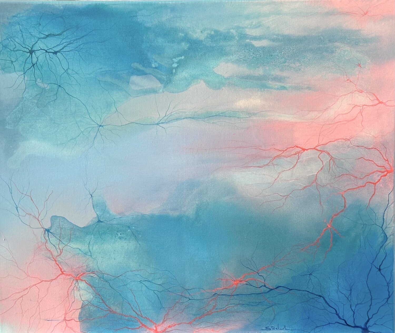 Espace retrouvé Sandrine Belmont Original painting for sale