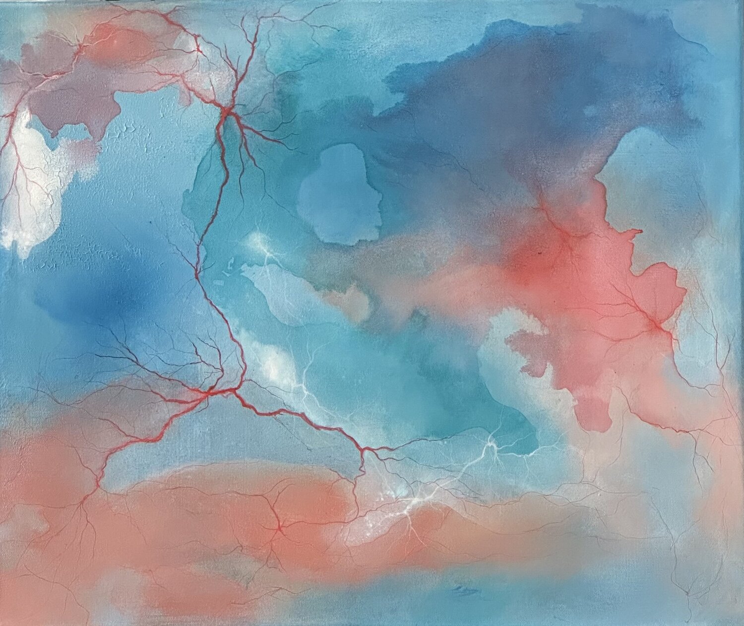 La métamorphose des ombres Sandrine Belmont Original painting for sale