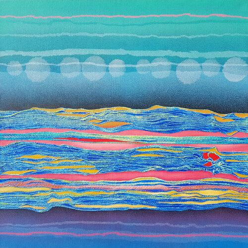 Planète inconnue by Jean-Roch Klethi, Painting for Sale on Select