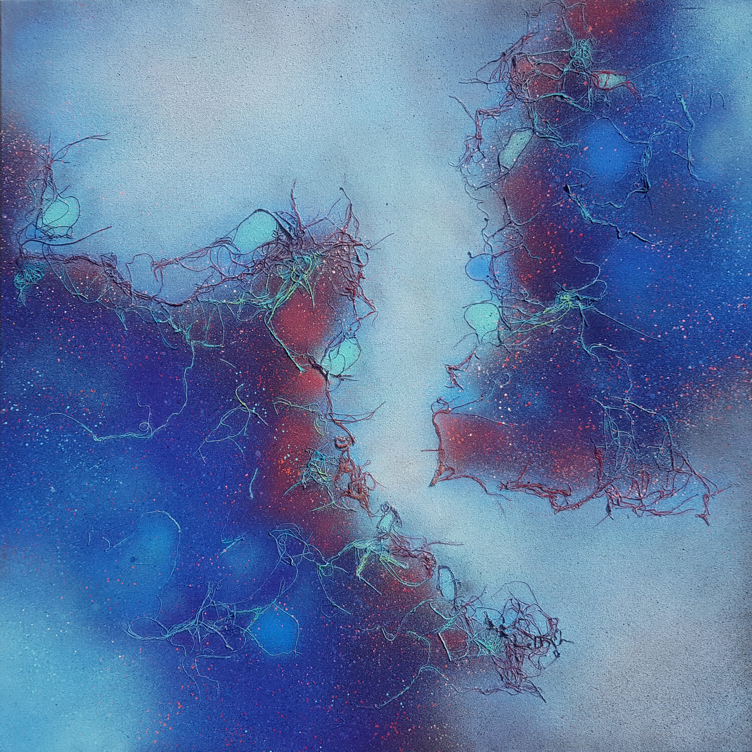 Twin lakes Jean-Roch Klethi Original painting for sale