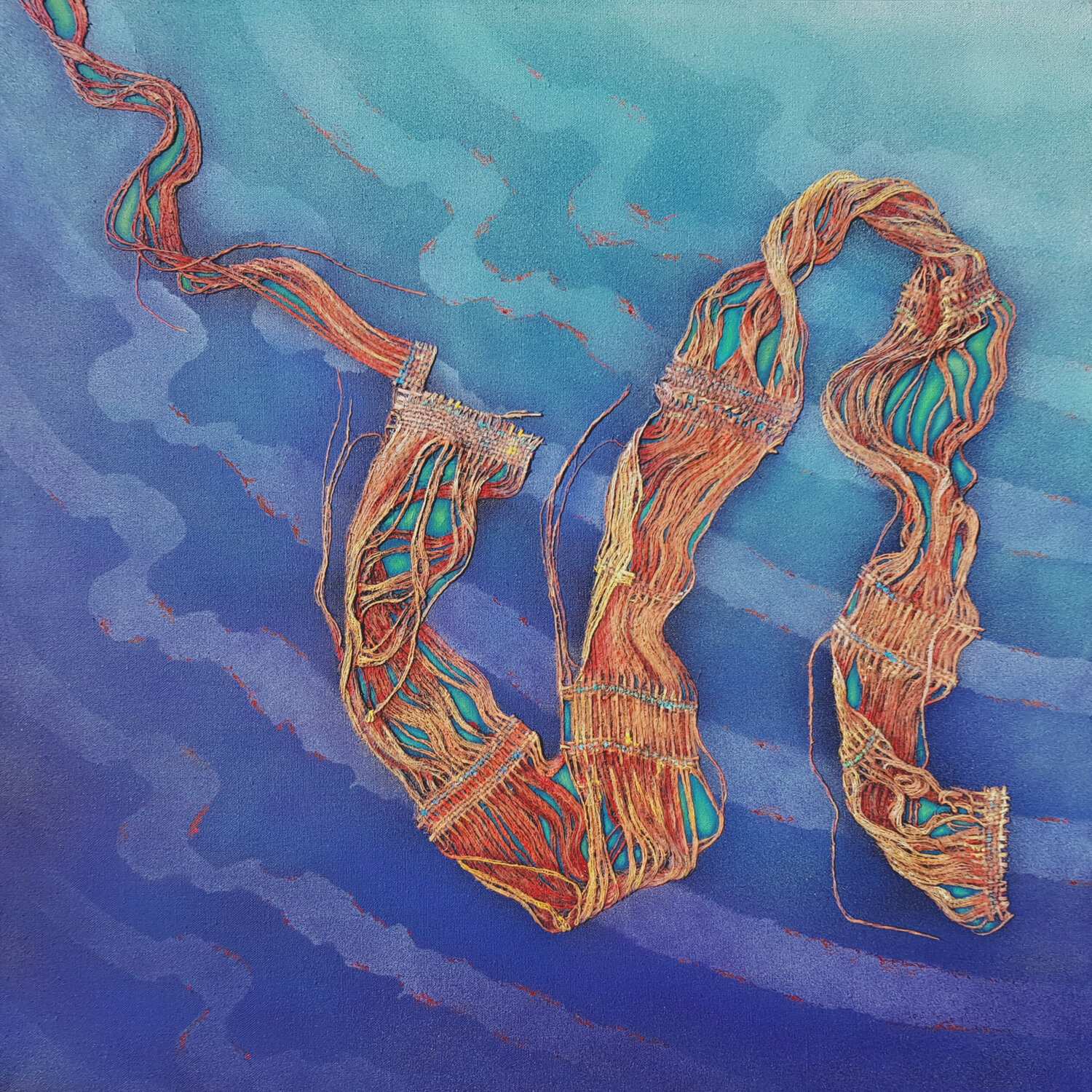Danser, tomber, danser encore Jean-Roch Klethi Original painting for sale