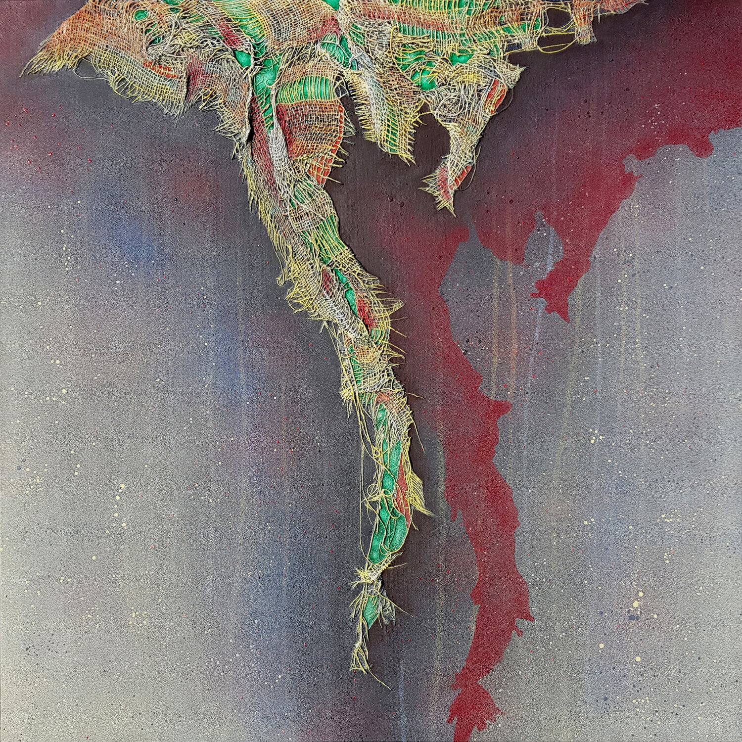 La Queue du dragon Jean-Roch Klethi Original painting for sale