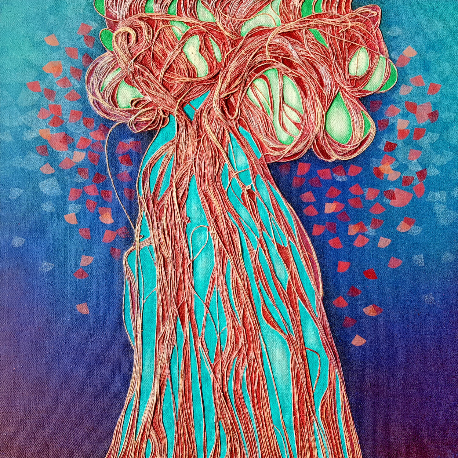 Energie vitale Jean-Roch Klethi Original painting for sale