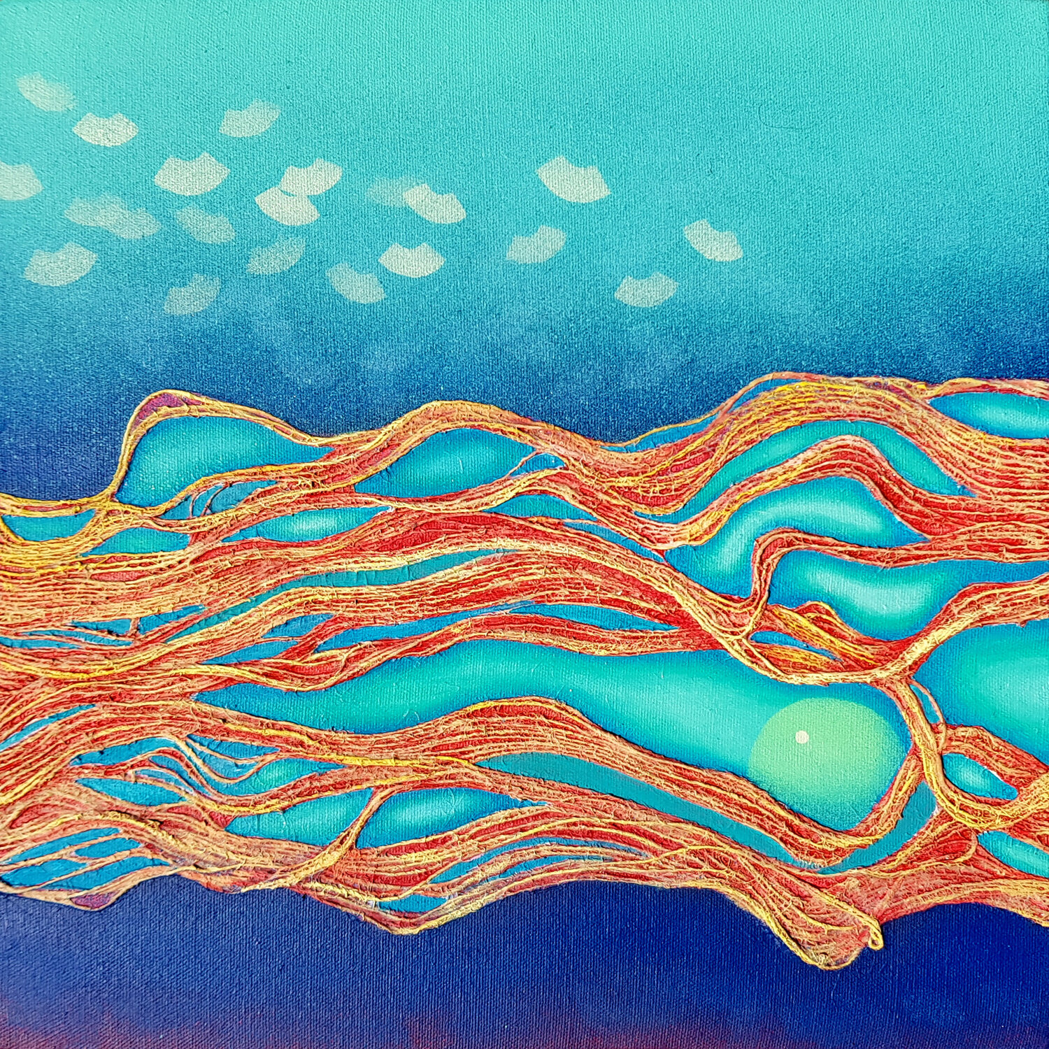 Sédiments Jean-Roch Klethi Original painting for sale