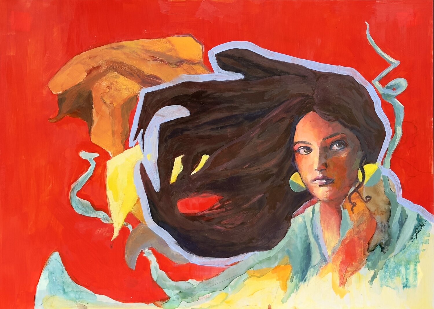 Im Wind Eva Stauber Original painting for sale