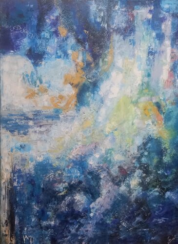 A la claire fontaine by Corinne FOUCOUIN, Painting for Sale on Select
