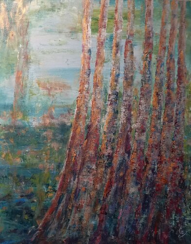 Jardin Secret by Corinne FOUCOUIN, Painting for Sale on Select