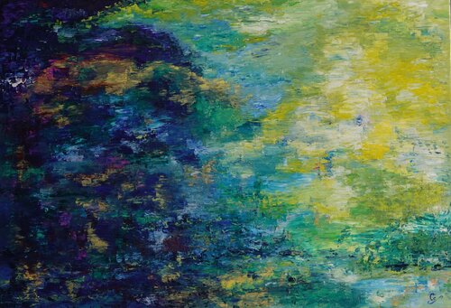 Reflets d'aurore by Corinne FOUCOUIN, Painting for Sale on Select