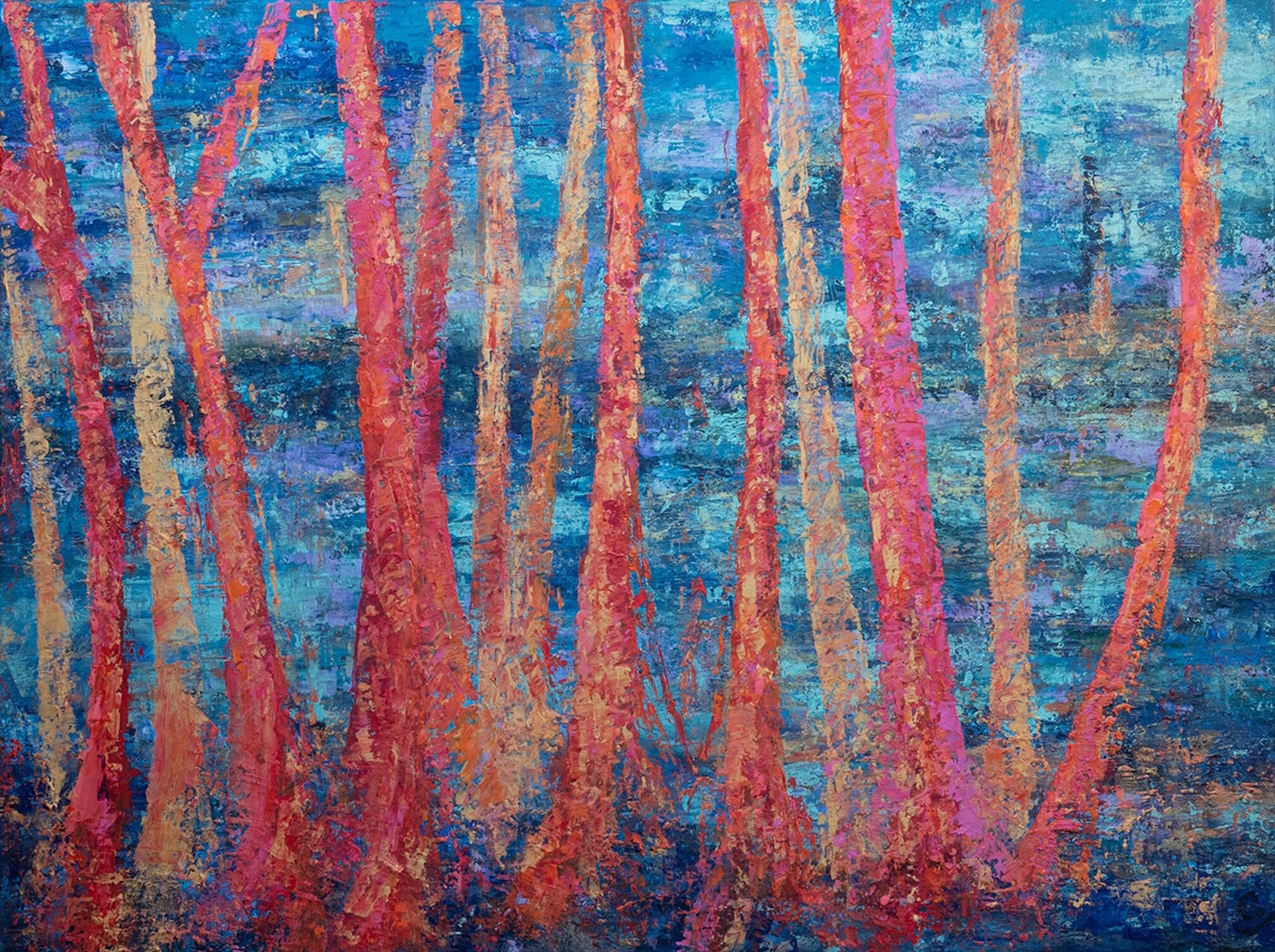 Fluctuat Corinne FOUCOUIN Original painting for sale