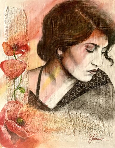 Papaveri by maria romano, Painting for Sale on Select