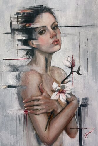 Fiori sulla Pelle by maria romano, Painting for Sale on Select