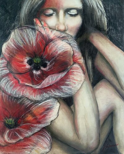 Rosso Interiore by maria romano, Painting for Sale on Select