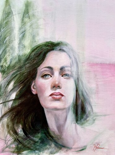 Serie Toscana : Cipressi by maria romano, Painting for Sale on Select