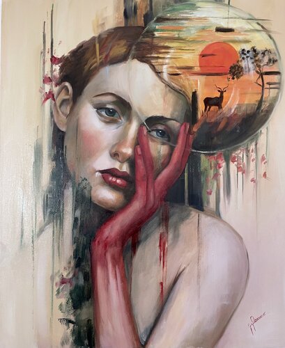 Il Sole che mi abita by maria romano, Painting for Sale on Select