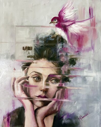Battito Custodito by maria romano, Painting for Sale on Select