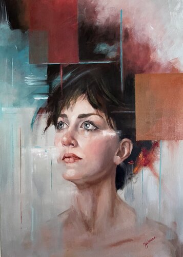 Pensieri in Tempesta by maria romano, Painting for Sale on Select