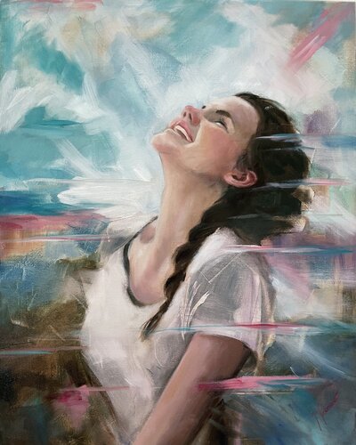 Verso la luce by maria romano, Painting for Sale on Select