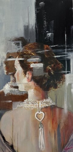 La Collana Bianca by maria romano, Painting for Sale on Select