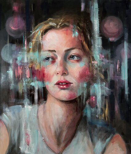 Interferenza by maria romano, Painting for Sale on Select