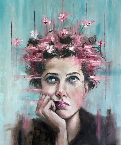 Fioritura Mentale by maria romano, Painting for Sale on Select