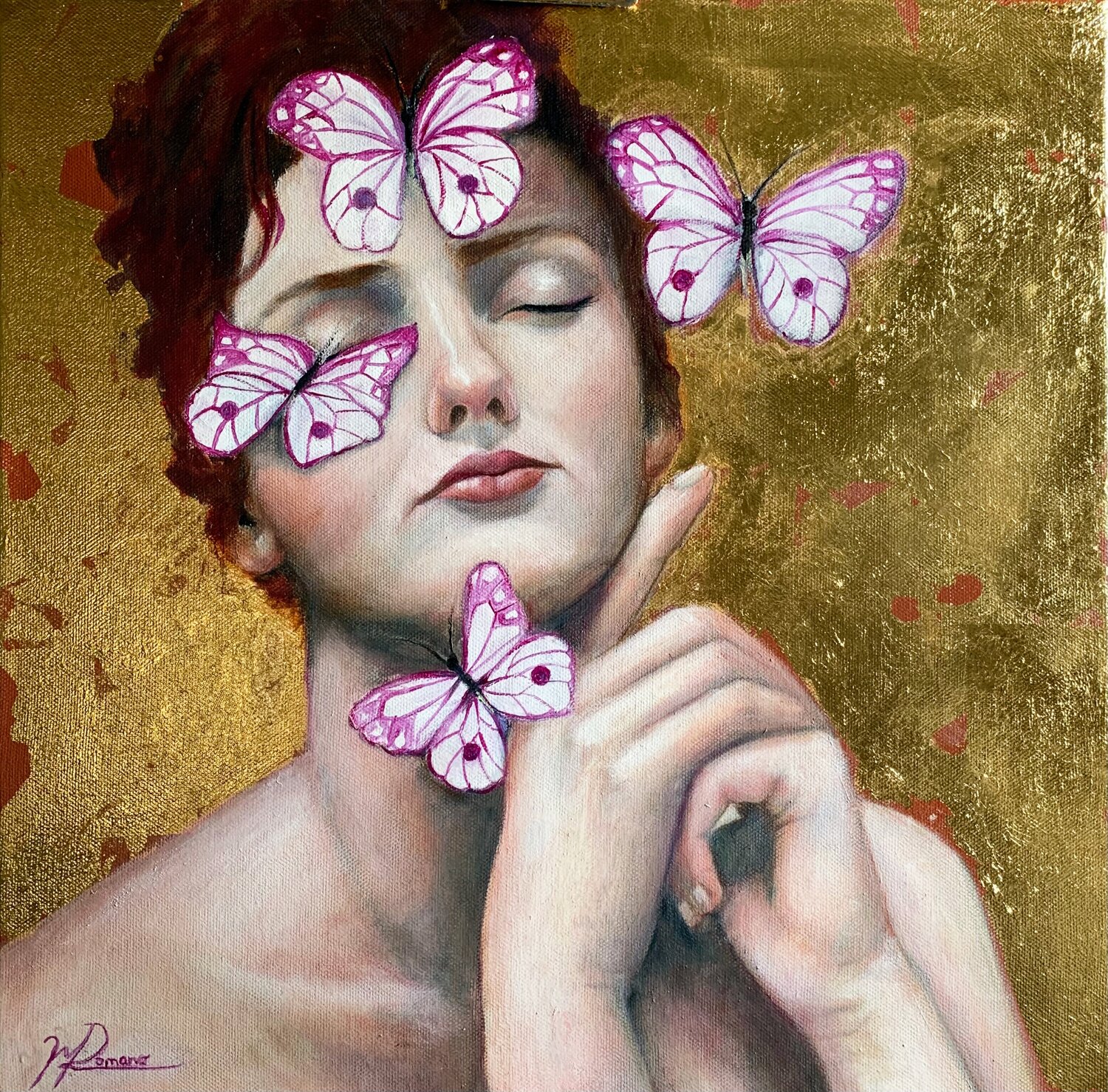 Farfalle di Sogno maria romano Original painting for sale