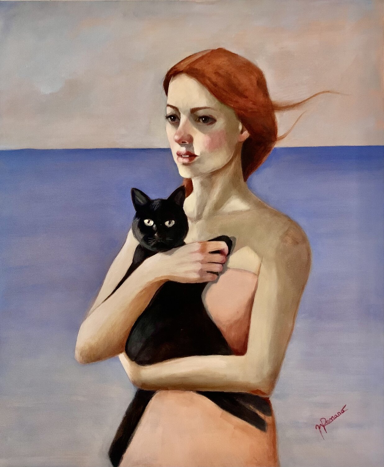 Patto Silenzioso maria romano Original painting for sale