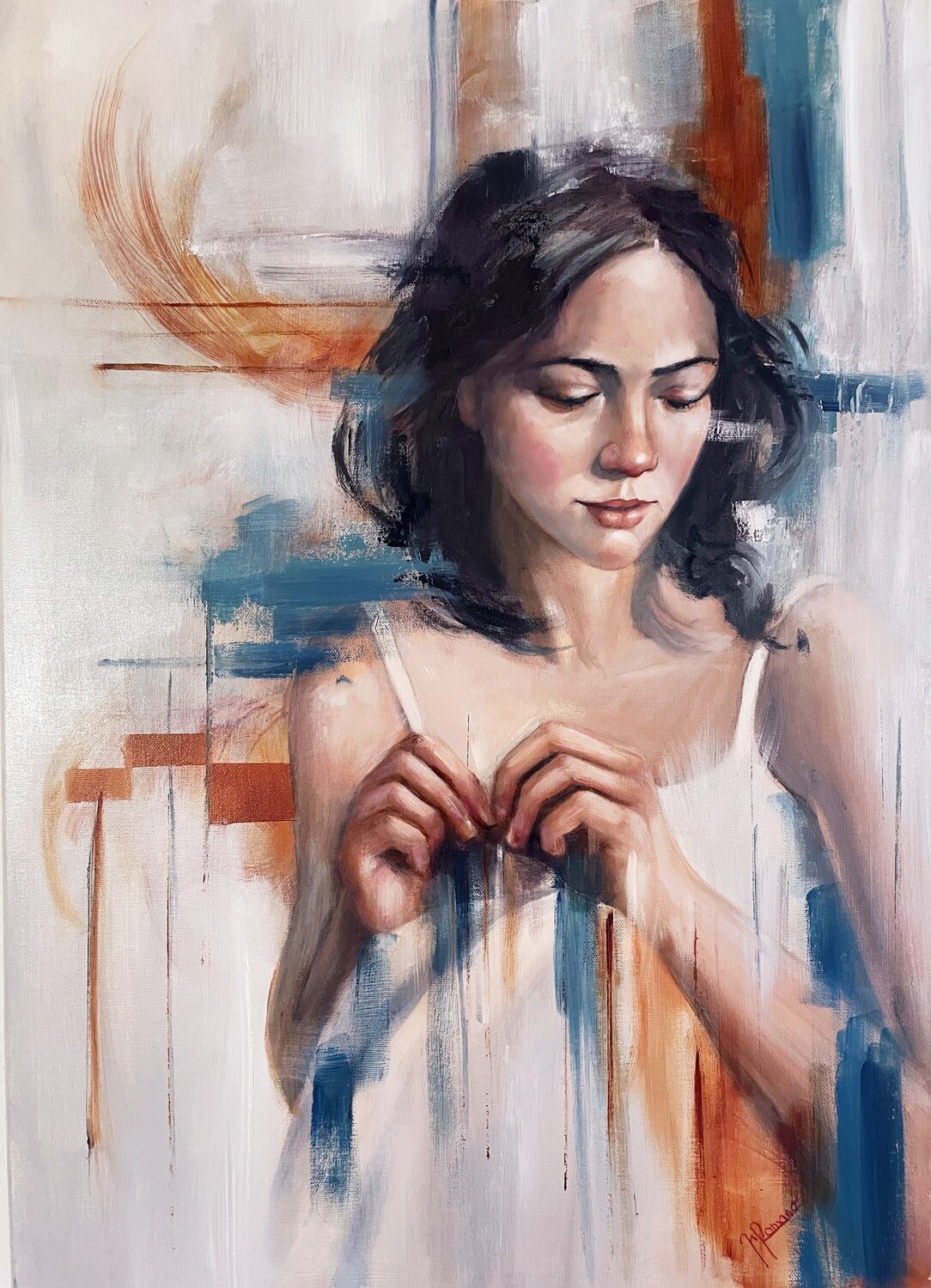 Mani che ricordano maria romano Original painting for sale