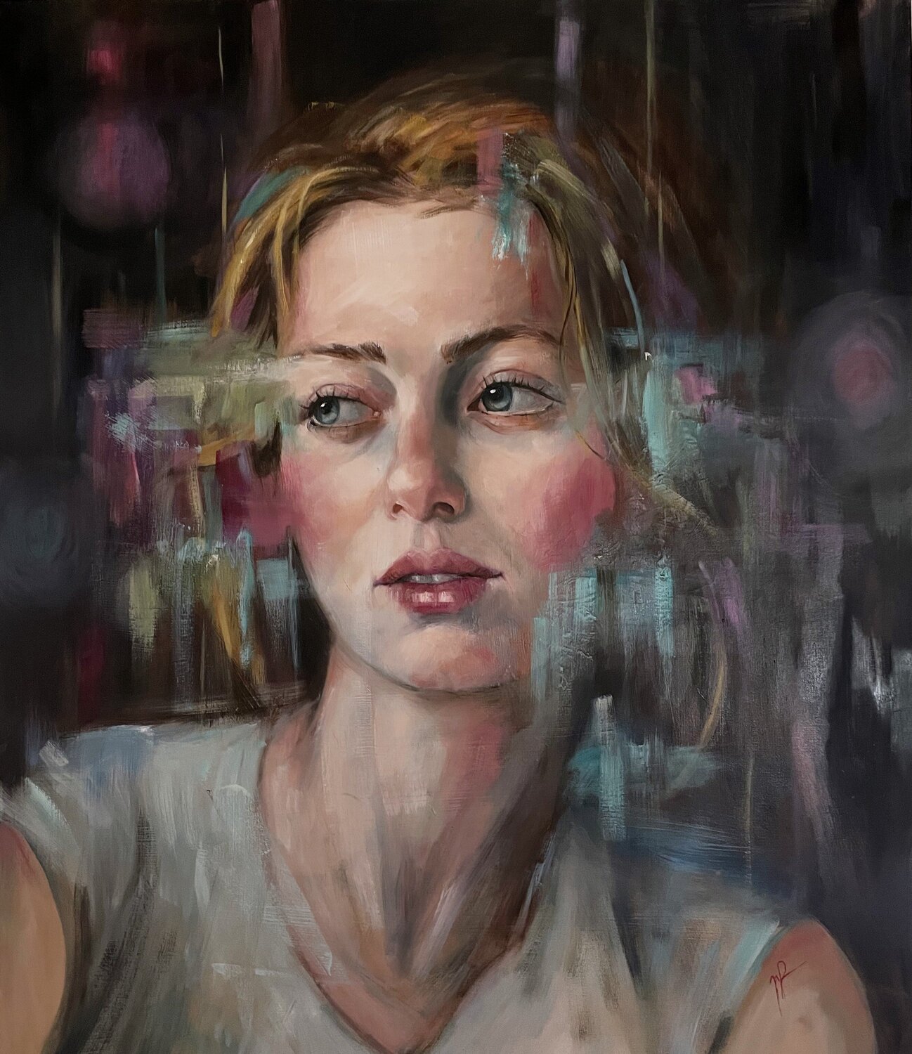 Interferenza maria romano Original painting for sale