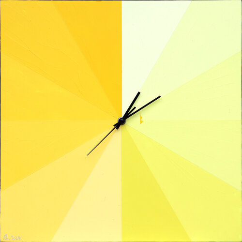 uhrwerk II -- zitron (Prototyp) by Siegfried Bausch, Painting for Sale on Select