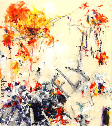 f l y (HÖLDERLIN) by Siegfried Bausch, Painting for Sale on Select