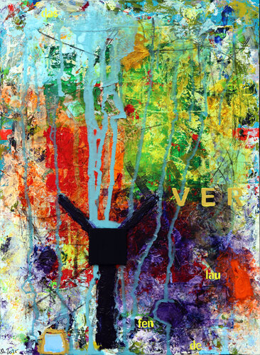 das VERlaufende by Siegfried Bausch, Painting for Sale on Select