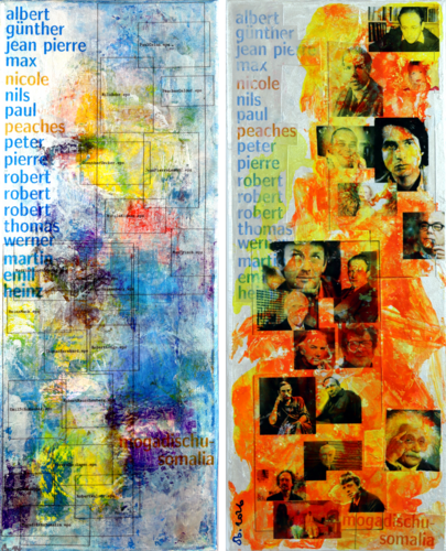 human power (diptychon) by Siegfried Bausch, Painting for Sale on Select