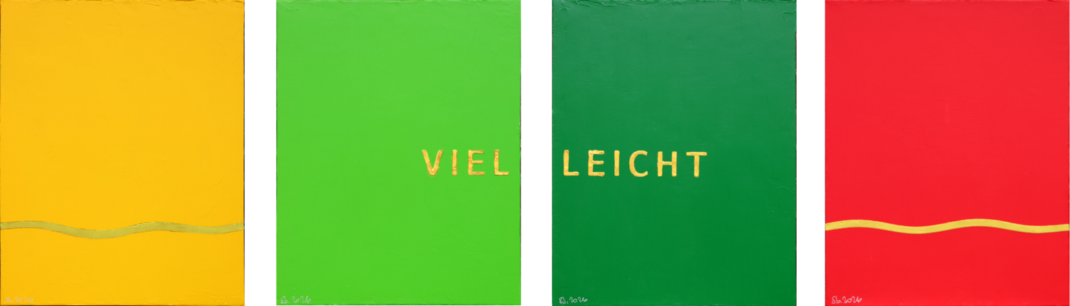 VIEL und LEICHT Siegfried Bausch Original painting for sale