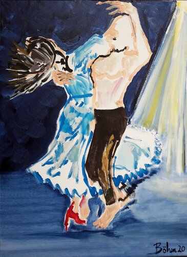 Vorrei ballare by Matthias Maria Boehm, Painting for Sale on Select