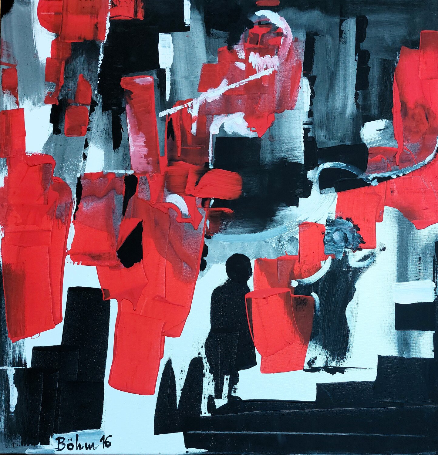 Back on stage Matthias Maria Boehm Original painting for sale