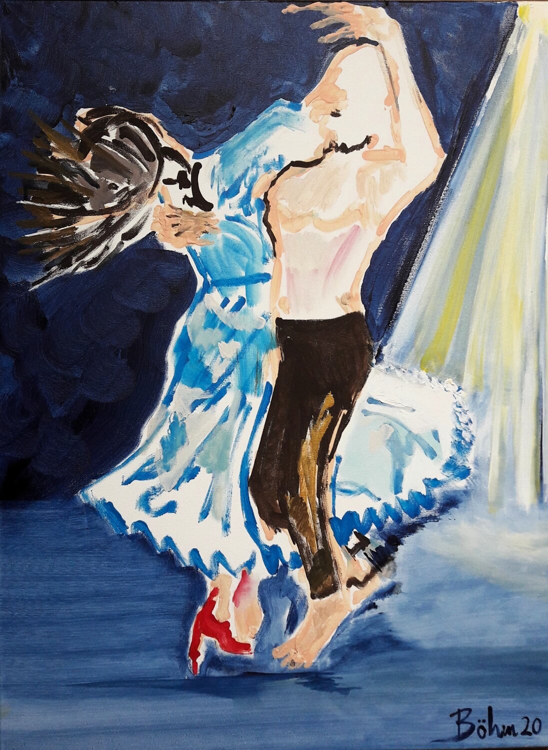 Vorrei ballare Matthias Maria Boehm Original painting for sale