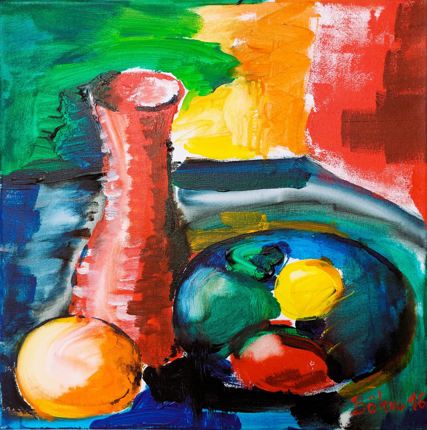 Vorrei mangiare Matthias Maria Boehm Original painting for sale