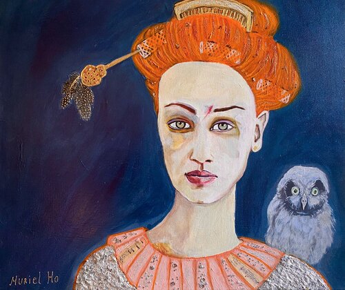 Colombine et Attila by Muriel Ho Paintings, Painting for Sale on Select