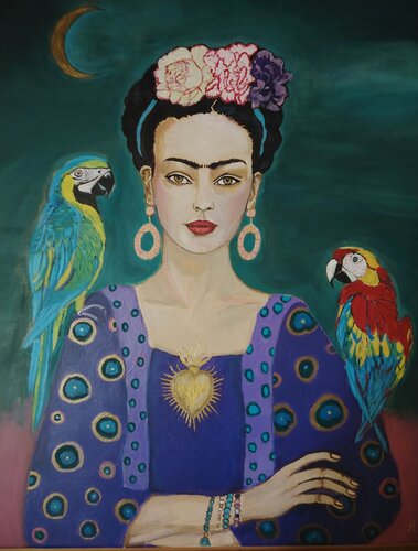 Frida au coeur sacré by Muriel Ho Paintings, Painting for Sale on Select