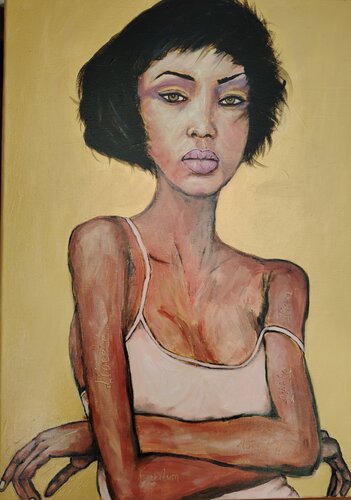 Little Nina by Muriel Ho Paintings, Painting for Sale on Select