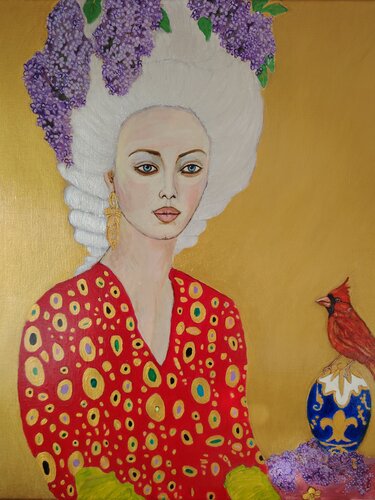 Marie Antoinette aux lilas by Muriel Ho Paintings, Painting for Sale on Select