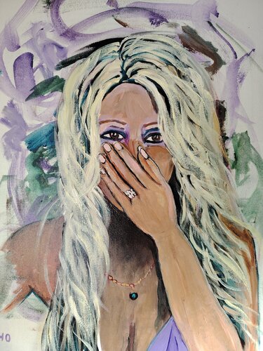 Brigitte by Muriel Ho Paintings, Painting for Sale on Select