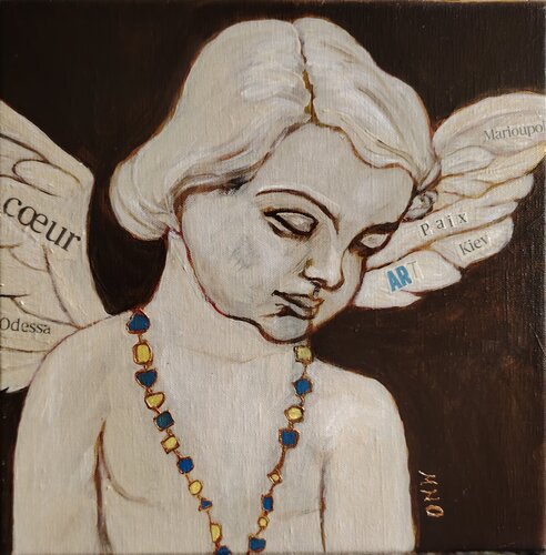 L'ange de la Paix by Muriel Ho Paintings, Painting for Sale on Select
