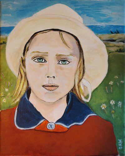 “Gisèle été 40” by Muriel Ho Paintings, Painting for Sale on Select