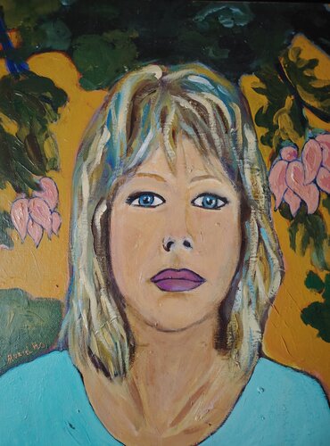 Autoportrait 2017 by Muriel Ho Paintings, Painting for Sale on Select