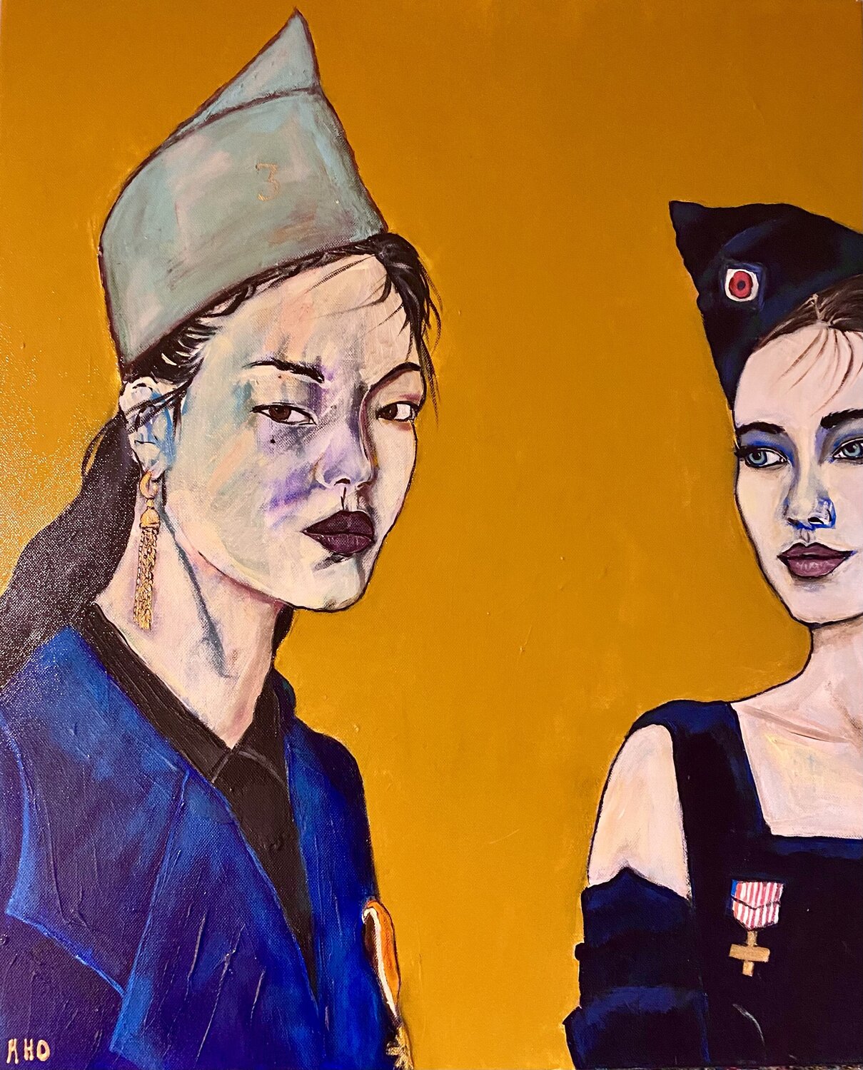 Les messagères Muriel Ho Paintings Original painting for sale