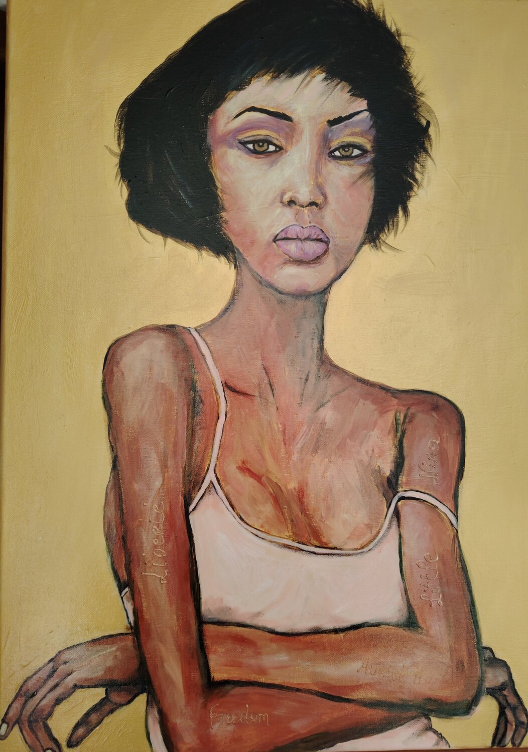 Little Nina Muriel Ho Paintings Original painting for sale
