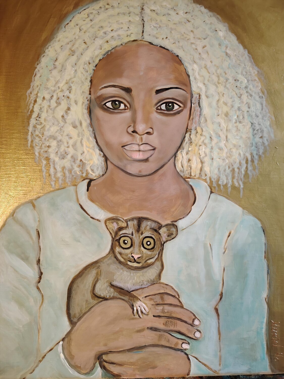 Celle qui protège Muriel Ho Paintings Original painting for sale