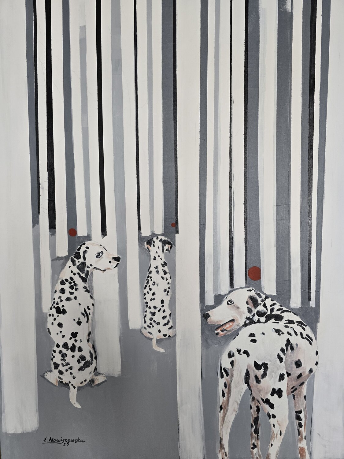 Balls Ewa Nowiszewska Original painting for sale